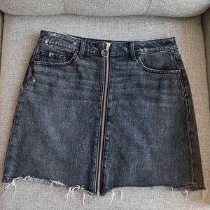 Paige denim zip mini skirt